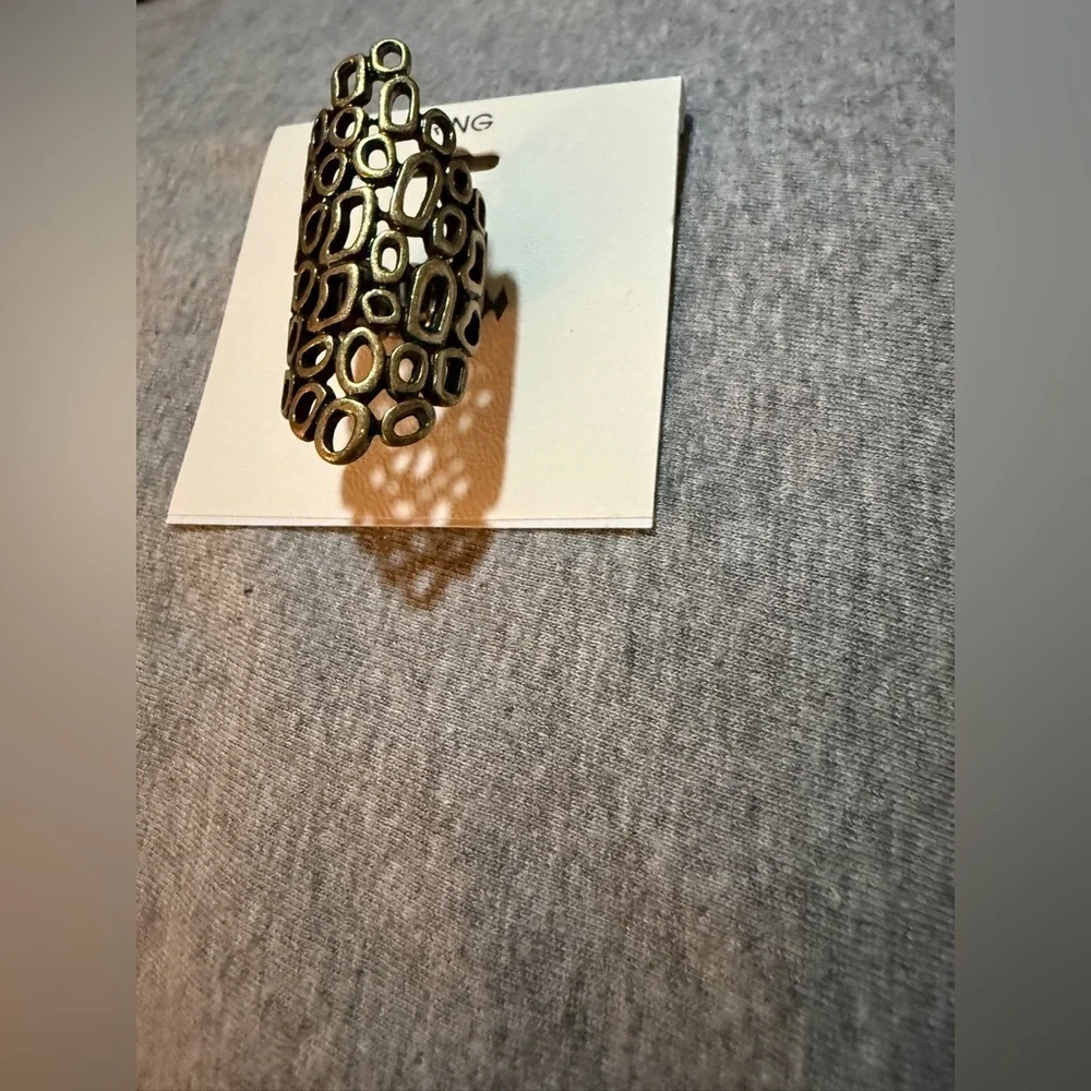 Chunky Gold Statement Ring NWT